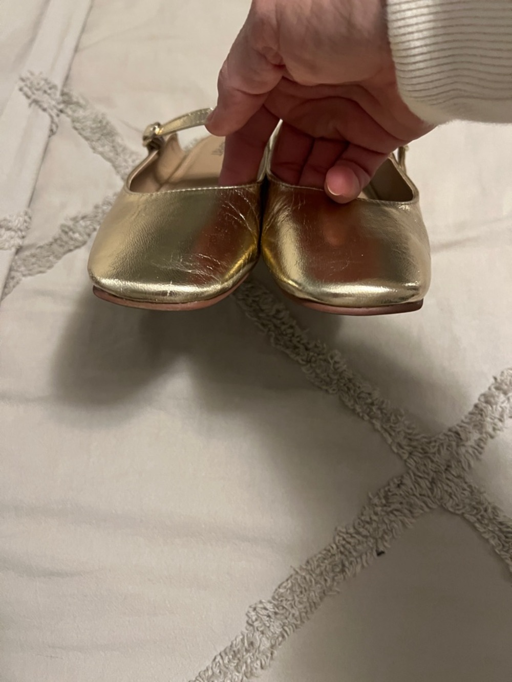Esprit Metallic Gold Mary Jane Mules - Picture 3 of 5